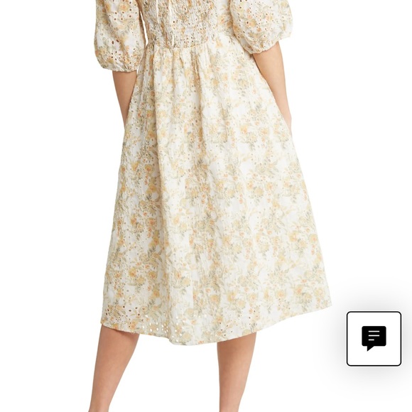 Chelsea28 Floral Eyelet Midi Dress - Picture 2 of 8